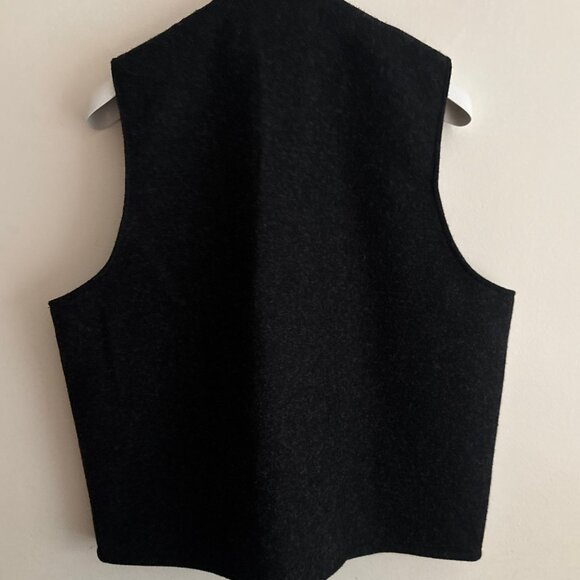 $415 Filson Charcoal Mackinaw Wool Vest Large - XL Made in USA - Picture 5 of 10